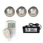 Kit Led Piscina 144m² 18w Inox, Controlador Digital, Fonte - Zizi Piscinas