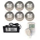 Kit Led Piscina 144m² 9w Inox + Controlador Digital + Fonte - Zizi Piscinas