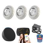 Kit Led Piscina - 24m² - 3 Leds 4w + Smart Lux + Alexa