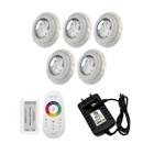 Kit Led Piscina 40m² - 5 Leds 4w, 1 Módulo Rgb + Fonte