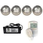 Kit Led Piscina 96m² 9w Inox + Controlador Digital + Fonte - Zizi Piscinas