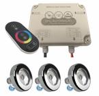 Kit Led Piscina - Módulo Touch 50W + 3 Leds Rgb 9W Tholz - Tfl Automacao / Tholz