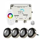 Kit Led Pisicina - Contr Touch 81W + 4 Leds Rgb 18W Tholz - Tfl Automacao / Tholz