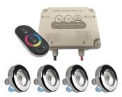 Kit Led Pisicina - Contr Touch 81W + 4 Leds Rgb 18W Tholz