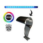 Kit Led Rgb Inox P/ Cascata 60cm + Controladora E Fonte