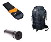 Kit Legendarios Mochila Guara 50L + Saco De Dormir + Isolante Termico - Nautika