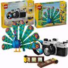 Kit Lego Creator 3 em 1Camera Retro e Pavão Exótico