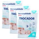 KIT LENÇOL ABSORVENTE DESCARTÁVEL PERSONALIDADE BABY 80x60 CM COM 18 UNIDADES