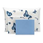 Kit Lençol Cama Solteiro 180 Fios Estampado c/ Elástico + Lençol de Cima e Fronha
