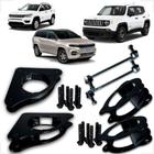 Kit Lift Completo Calço Mola Compass Renegade Aço +Bieletas - Borfix