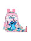 Kit Lilo Stitch Mochila+Lancheira+Estojo Triplo+Garrafa 1551 - Luxcel