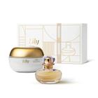 Kit Lily Eau De Parfum 30ml + Creme Acetinado Desodorante Corporal 250g