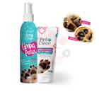 Kit limpa patas hidratante pet caes gatos higiene cuidado Pet clean