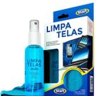 Kit Limpa Telas Spray 120ml com Pano Microfibra para Telas Vidros Smartphones Tv Tablet Monitores Notebook Start