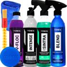 Kit Limpeza Automotiva Shampoo V-Floc Revitalizador Intense Limpador Sintra Fast Cera Liquida Blend Spray Vonixx