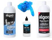 Kit Limpeza Bike Shampoo + Desengraxante 1L + Maquina + Óleo