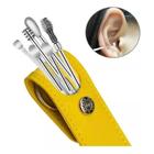 Kit Limpeza de Cera de Ouvido Removedor de Cera de Ouvido 6 Peças Com Estojo