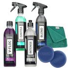 Kit Limpeza Interna Veículos - Vonixx Renovador, Multilimpador, Cera Híbrida, Shampoo, Aplicador e Toalha