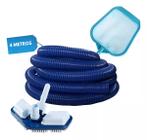 Kit Limpeza Piscina Aspirador Peneira Mangueira 4m