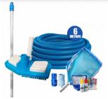 Kit Limpeza Piscina Fibra Vinil Alvenaria