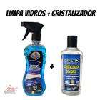 Kit Limpeza Vidro - Limpa vidros Gitanes 500ml + Cristalizador de vidros para Veículos Radnaq 100ml