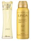 Kit :Linda Desodorante Colônia 100ml +Desodorante Antitranspirante Aerossol Linda 75g/125ml