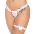 Kit Lingerie Calcinha e Persex Feminino Cor Branco Tamanho Unico