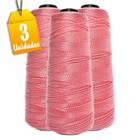 Kit Linha Princesa Moda 500m Rosa Bebê Incomfio - 3 unidades