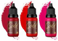 Kit Lips Mag Color Gold 5ml - 3 Pigmentos para Micro Labial