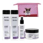 Kit Liso Extremo Shampoo Condicionador Mascara Vita Derm