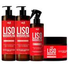 Kit Liso Maravilha Widi Care 4 Produtos Com Leave In Hidratante Capilar Cabelo Vegano