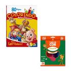 Kit Livro Colorindo 80 Páginas de Belos Clássicos e Lápis de Cor 4449 - TodoLivro - Tendtudo