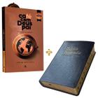 KIT LIVRO DEVOCIONAL CAFÉ COM DEUS PAI e BÍBLIA ARC LETRA GRANDE DICIONÁRIO CONCORDÂNCIA PRETA com índice