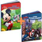 Kit Livro-Pop (com quebra-cabeça): Ler e Brincar - Disney - Mickey + Vingadores Culturama