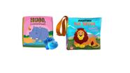 Kit Livros Banho Pano Educativo Animal Selva Bebe Feliz - Vale Das Letras