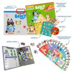 Kit Livros Bluey! - Universo Das Cores C/ 20 Lápis + Maletinha Divertida + Atividades Com Quebra-cabeça