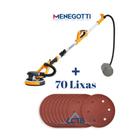 Kit Lixadeira + 70 lixas Menegotti MLP750 220V