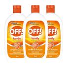 Kit Loção Repelente de Insetos Johnson Off! Family Com 3 200ml