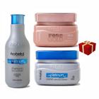 Kit Loira Hobety Cronograma Capila Platinum E Rose Gold 300G