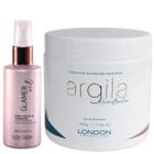 Kit London Oil Glamer E Máscara Argila Reconstruction 500G