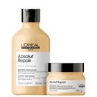 Kit loreal absolut repair gold quinoa shampoo+mascara