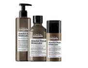 Kit LOréal Absolut Repair Molecular Sh 300ml + Leave-in 100ml + Sérum 250ml