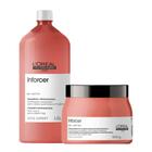 Kit loreal inforcer shampoo 1500ml + mascara 500gr