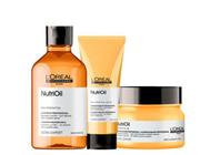 Kit LOréal NutriOil Sh 300ml + Cond 200ml + Máscara 250g