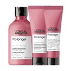 Kit loreal pro longer shampoo 300ml+condicionador 200ml+creme de pentear 150ml