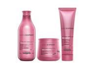 Kit LOréal Pro Longer Shampoo 300ml + Máscara 250g + CPP Leave-in 150ml