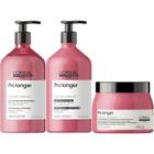 Kit Loreal Pro Longer - Shampoo Condicionador 750ml Máscara