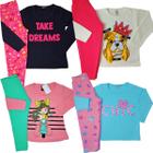 Kit Lote 4 Conjuntos Infantil Menina Roupa Inverno Atacado 1/2/3 Anos