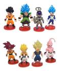 Kit Lote De Bonecos Miniaturas Dragon Ball Z Enfeites 6 Cm