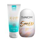 Kit Lubrificante Íntimo K-Intt Correlato 50g + Masturbador Egg Hedy x Speed Svakom